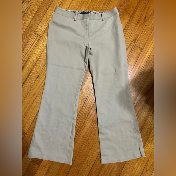 Elie Tahari cotton blend stretch Beige women's dress Career pants size US 12 - Picture 1 of 10